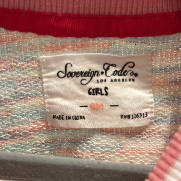 Sovereign code girls size 9M pink blue shorts set  - Picture 2 of 3